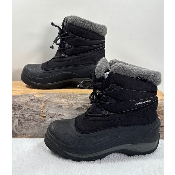 Columbia Cascadian Trinity Black Winter Snow Boots Womens US 8.5 Gorpcore READ - Picture 1 of 8